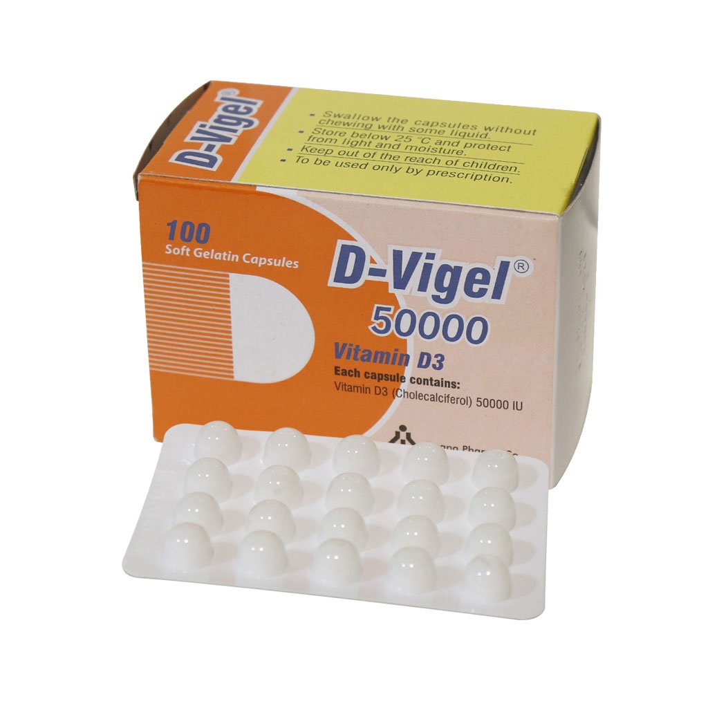 کپسول ژلاتینی ویتامین D3 دی ویژل 50000